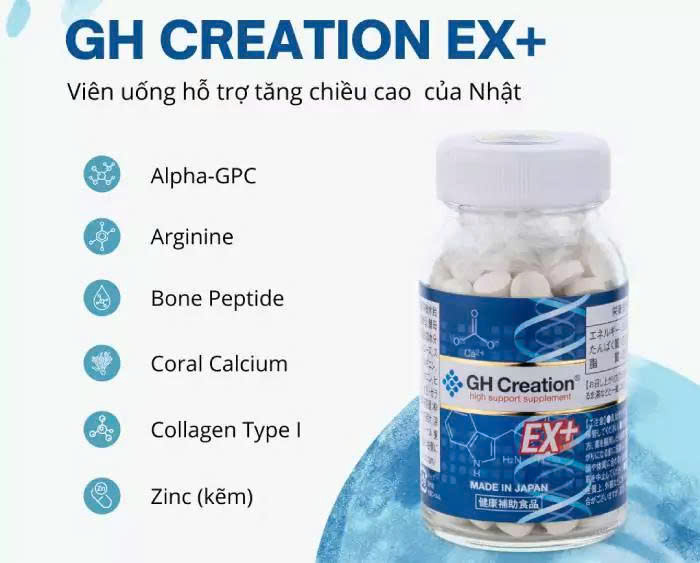Thực phẩm bảo vệ sức khỏe GH CREATION EX+