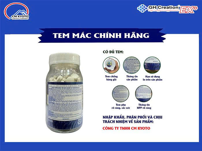 Thực phẩm bảo vệ sức khỏe GH CREATION EX+