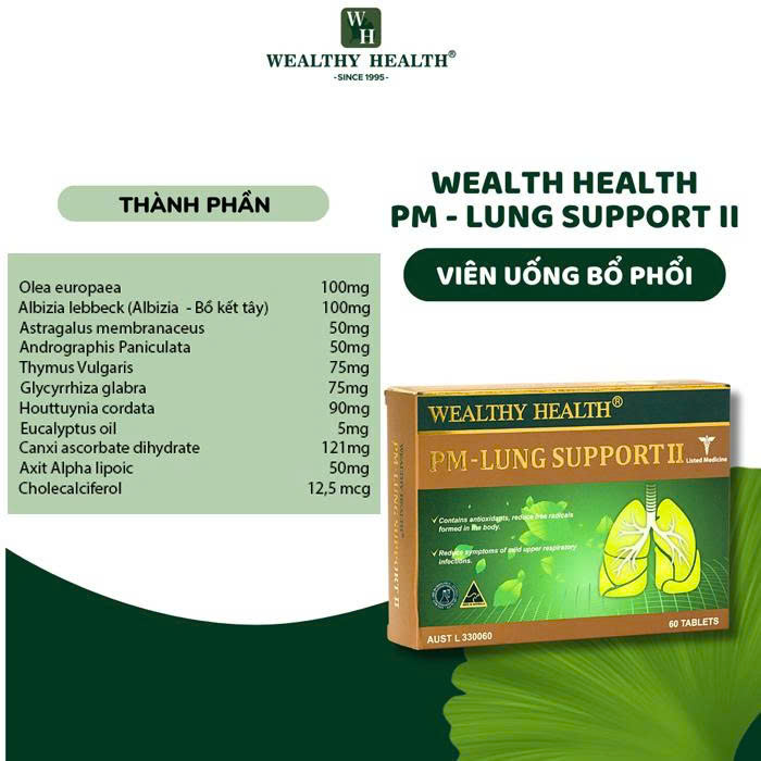 Viên Uống Bổ Phổi PM - LUNG SUPPORT II