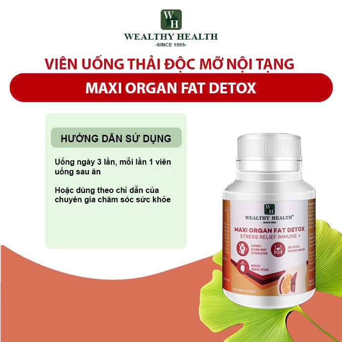 Viên Uống Thải Độc Mỡ Nội Tạng Maxi Organ Fat Detox