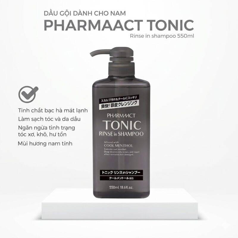 Dầu gội xả Pharmaact Tonic 550ml