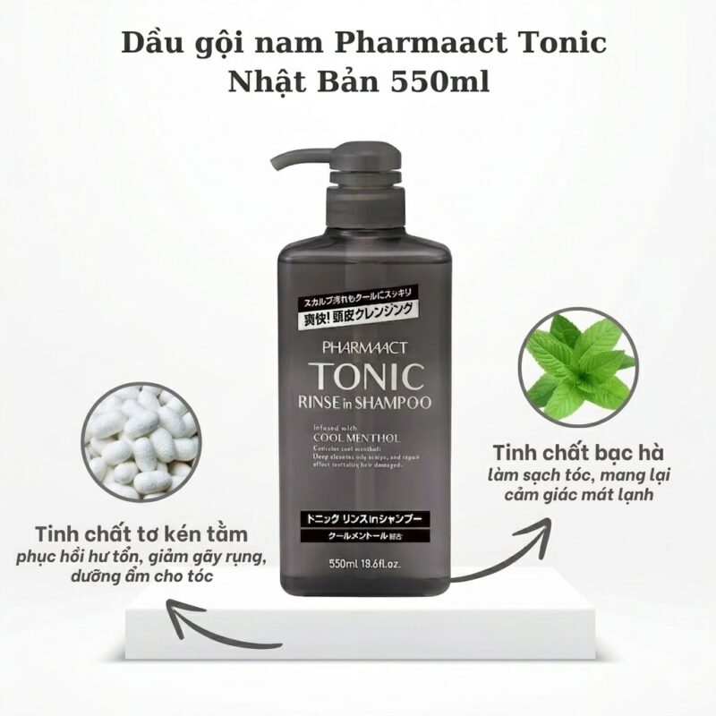 Dầu gội xả Pharmaact Tonic 550ml