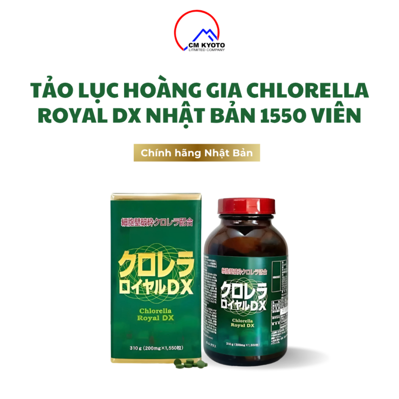 Tảo Lục Chlorella Royal DX Nhật Bản 1550 viên