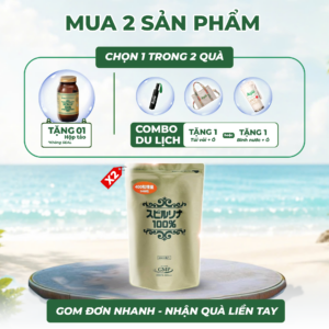 Tảo xoắn Spirulina 2400 viên dạng túi Nhật Bản