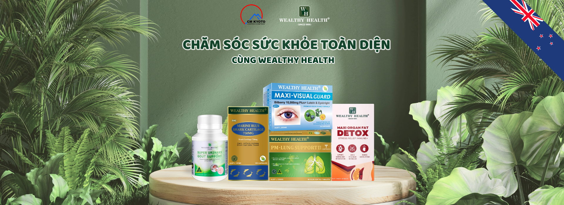 Phân phối sản phẩm thực phẩm chức năng thương hiệu Wealthy Health toàn quốc