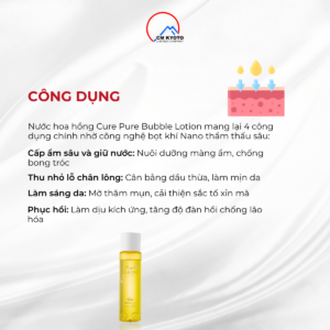 Nước Hoa Hồng Cure Pure Bubble Lotion 190ml