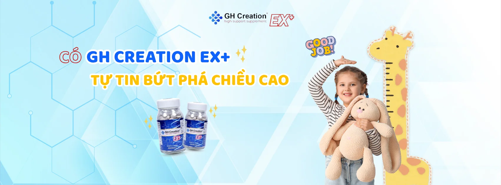 Banner bứt phá chiều cao cùng sản phẩm GH